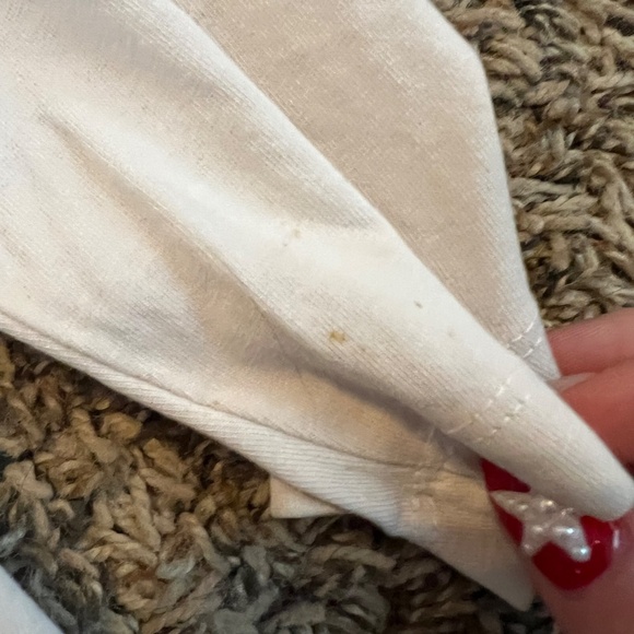 Johnny Was white three-quarter length sleeve cotton blouse top size medium - Picture 3 of 5